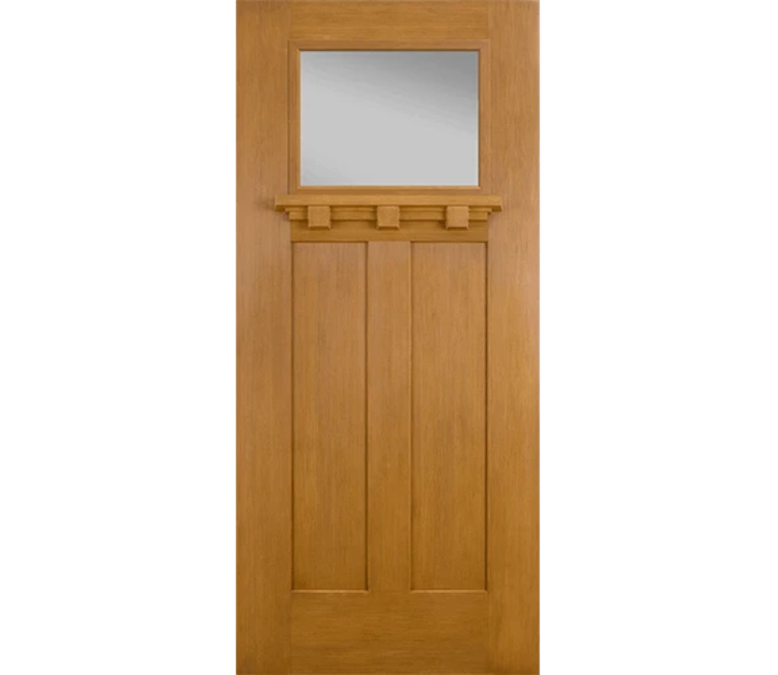 Jackson Craftsman Light Fiberglass Entry Door