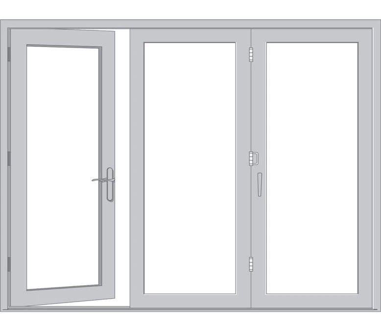 Jackson Pella Architect Reserve Series Contemporary Bifold Patio Door