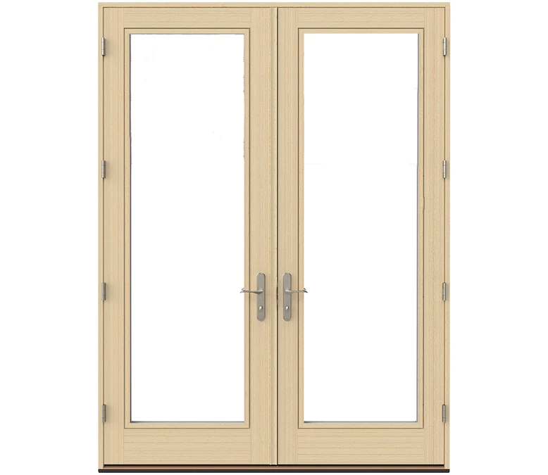 Jackson Pella Lifestyle Series Wood Double Hinged Patio Doors