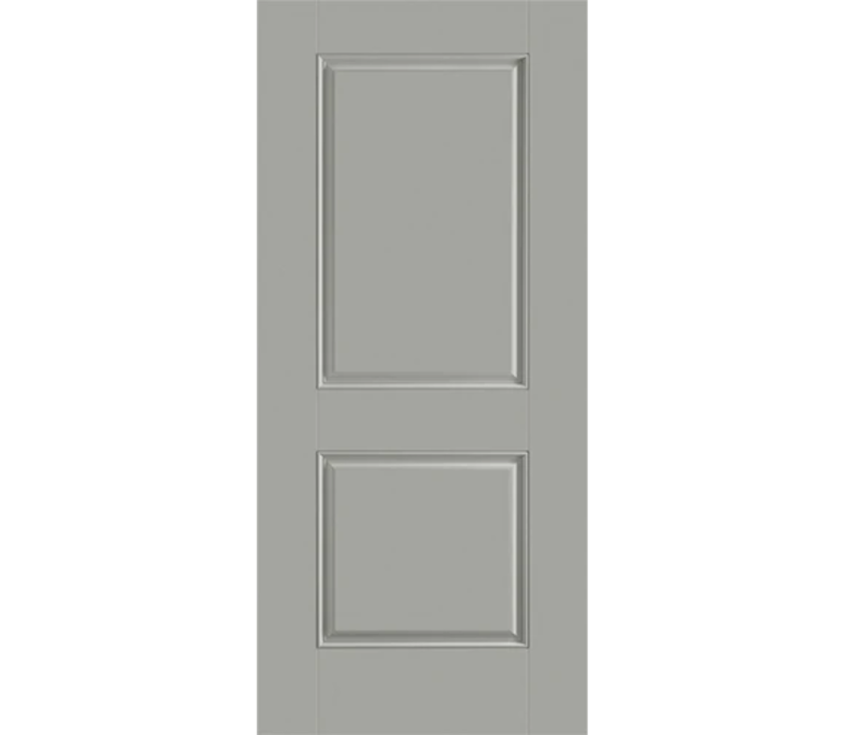 Jackson Two Panel Square Fiberglass Entry Door